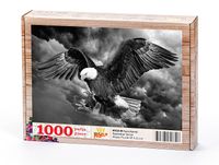 Kara Kartal Ahşap Puzzle 1000 Parça (HV23-M)