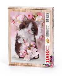 Kara Kiraz Çicegi Ahşap Puzzle 1000 Parça (HV35-M)