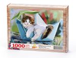 Kedicik ve Gemicik Ahşap Puzzle 1000 Parça (HV39-M)