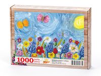 Kelebekler ve Bahar Ahşap Puzzle 1000 Parça (HV45-M)