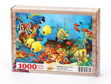 Renkli Deniz Altı Ahşap Puzzle 1000 Parça	(HV49-M)
