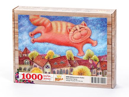 Mahallenin Kedisi Ahşap Puzzle 1000 Parça (HV59-M)