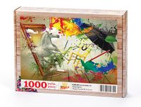 Çerçevedeki At  Ahşap Puzzle 1000 Parça (KJ03-M)