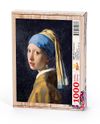İnci K&uuml;peli Kız - Johannes Vermeer Ahşap Puzzle 1000 Par&ccedil;a (KR01-M)