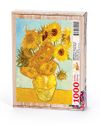 Bir Vazoda On İki G&uuml;nebakan - Vincent Van Gogh Ahşap Puzzle 1000 Par&ccedil;a (KR03-M)