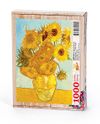 Bir Vazoda On İki Günebakan - Vincent Van Gogh Ahşap Puzzle 1000 Parça (KR03-M)