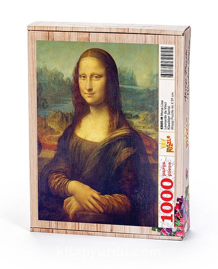 Mona Lisa -  Leonardo da Vinci Ahşap Puzzle 1000 Parça (KR05-M)