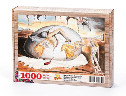 Yeni Bir Adamın Doğuşu / Salvador Dali Ahşap Puzzle 1000 Parça (KR11-M)