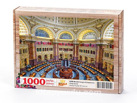 ABD Kongre Kütüphanesi Ahşap Puzzle 1000 Parça (KT07-M)