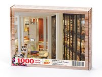 British Library Kütüphanesi - Londra / İngiltere Ahşap Puzzle 1000 Parça (KT23-M)