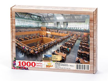 Çin Milli Kütüphanesi - Pekin / Çin H. C. Ahşap Puzzle 1000 Parça (KT25-M)