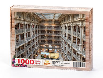 George Peabody Kütüphanesi - Baltimore / ABD	Ahşap Puzzle 1000 Parça (KT31-M)