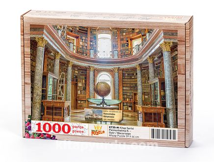 Pannonhalma Kütüphanesi - Györ - Macaristan Ahşap Puzzle 1000 Parça (KT35-M)