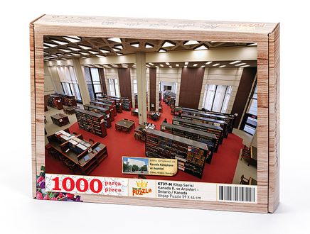 Kanada Kütüphane ve Arşivleri - Ottawa, Ontario / Kanada Ahşap Puzzle 1000 Parça (KT37-M)