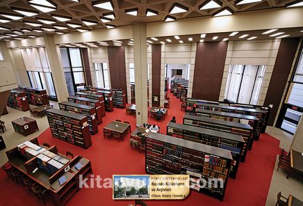 Kanada Kütüphane ve Arşivleri - Ottawa, Ontario / Kanada Ahşap Puzzle 1000 Parça (KT37-M)