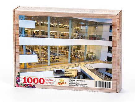 Kraliyet Kütüphanesi - Kopenhag / Danimarka Ahşap Puzzle 1000 Parça (KT43-M)