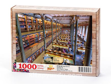 Kraliyet Kütüphanesi - Stockholm / İsveç Ahşap Puzzle 1000 Parça (KT45-M)