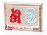 1984 - Roman Metni - George Orwell Ahşap Puzzle 1000 Parça (KT65-M)