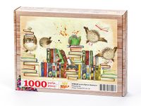 Sevimli Öğrenci Baykuşlar Ahşap Puzzle 1000 Parça (KT83-M)