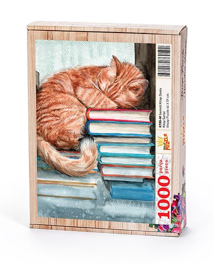 Sevimli Kitap Dostu Ahşap Puzzle 1000 Parça (KT85-M)