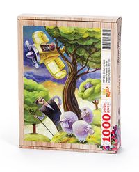 Çoban ve Uçak Ahşap Puzzle 1000 Parça (MF13-M)