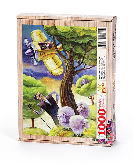 Çoban ve Uçak Ahşap Puzzle 1000 Parça (MF13-M)