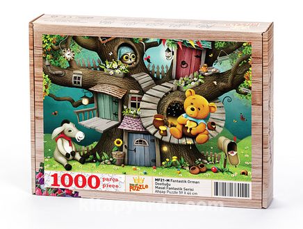 Fantastik Orman Dostluğu Ahşap Puzzle 1000 Parça (MF21-M) 