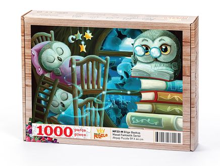 Bilge Baykuş Ahşap Puzzle 1000 Parça (MF23-M)