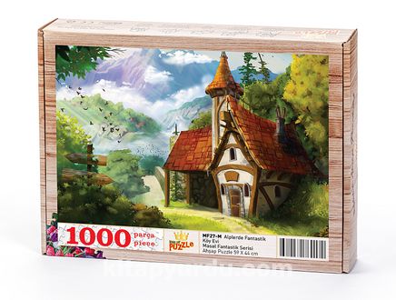 Alplerde Fantastik Köy Evi Ahşap Puzzle 1000 Parça (MF27-M)