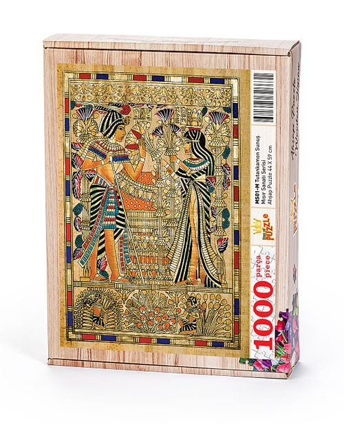 Tutankamon Sunuş Ahşap Puzzle 1000 Parça (MS01-M)