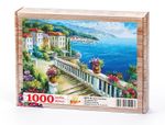 Sahil Kasabası / Tırabzanlı Yol Ahşap Puzzle 1000 Parça (MZ11-M)