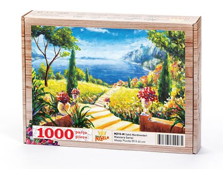 Sahil Merdivenleri Ahşap Puzzle 1000 Parça (MZ15-M)