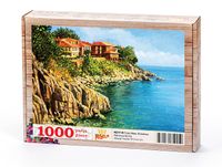 Falez Boyu Kasabası Ahşap Puzzle 1000 Parça (MZ17-M)