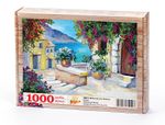 Merdivenli Akdeniz Evleri Ahşap Puzzle 1000 Parça (MZ21-M)