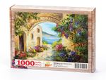 Kemerli Akdeniz Evleri Ahşap Puzzle 1000 Parça (MZ29-M)