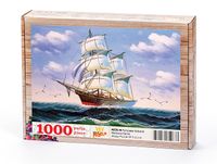 Fırtımada Yelkenli Ahşap Puzzle 1000 Parça (MZ35-M)