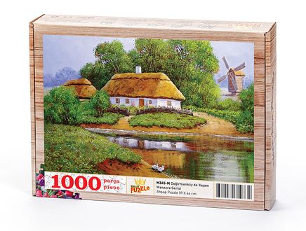 Değirmenköy de Yaşam Ahşap Puzzle 1000 Parça (MZ45-M)