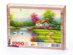 Köy ve Kuğulu Dere Ahşap Puzzle 1000 Parça (MZ53-M)