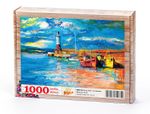 Deniz Feneri ve Tekneler Ahşap Puzzle 1000 Parça (MZ57-M)