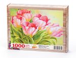 Pembe Laleler Ahşap Puzzle 1000 Parça (NT05-M)