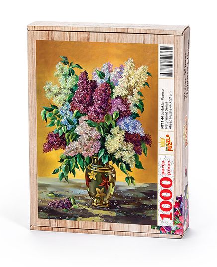 Leylaklar Vazosu Ahşap Puzzle 1000 Parça (NT11-M)