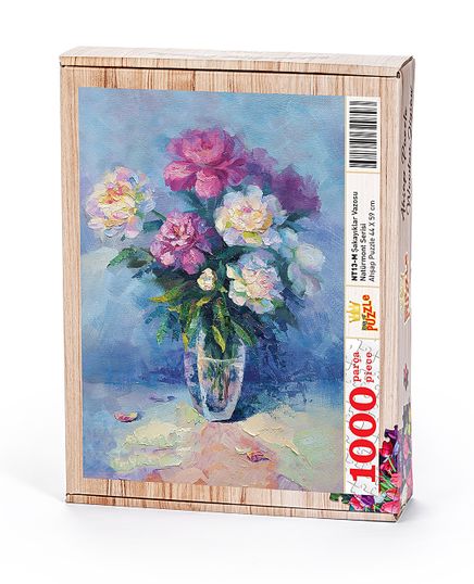 Şakayıklar Vazosu Ahşap Puzzle 1000 Parça (NT13-M)