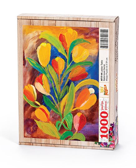 Laleler Tablo Ahşap Puzzle 1000 Parça (NT17-M)