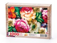 Renkli Çicekler Ahşap Puzzle 1000 Parça (NT21-M)