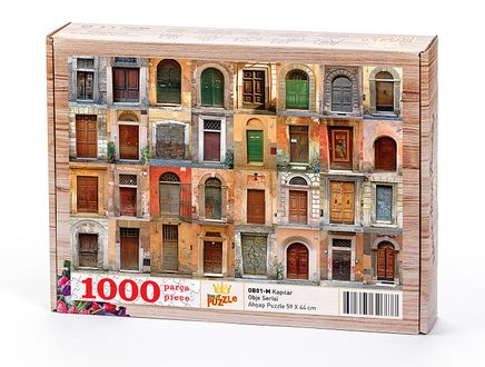 Kapılar Ahşap Puzzle 1000 Parça (OB01-M)