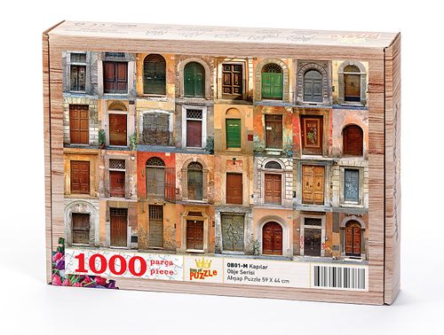 Kapılar Ahşap Puzzle 1000 Parça (OB01-M)
