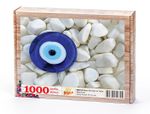 Nazar Boncuğu ve Taşlar Ahşap Puzzle 1000 Parça (OB03-M)