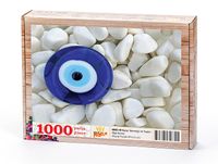 Nazar Boncuğu ve Taşlar Ahşap Puzzle 1000 Parça (OB03-M)