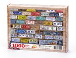 ABD Eyalet Plakaları Ahşap Puzzle 1000 Parça (OB05-M)