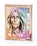 Yaşlı Kızılderili Ahşap Puzzle 1000 Parça (PT03-M)
